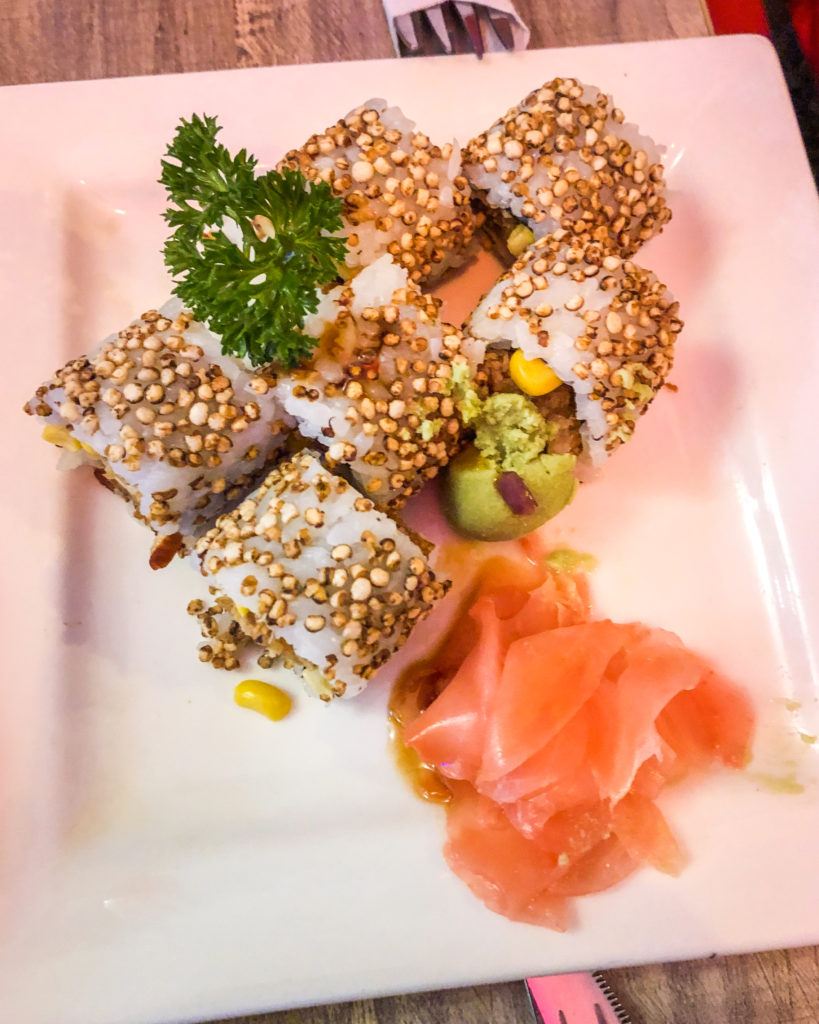 alt="Vegan Sushi at the Kokoa Sushi Wok"